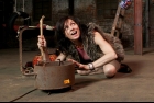 Catherine Kidd performs in Hyena Subpoena. Photo credit:  Tristan Brand.